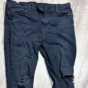 H&M Men's Black Ripped Skinny Jeans